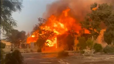 الاستعانة بخزانات مياه لإخماد حريق داخل مدينة الإنتاج الإعلامى