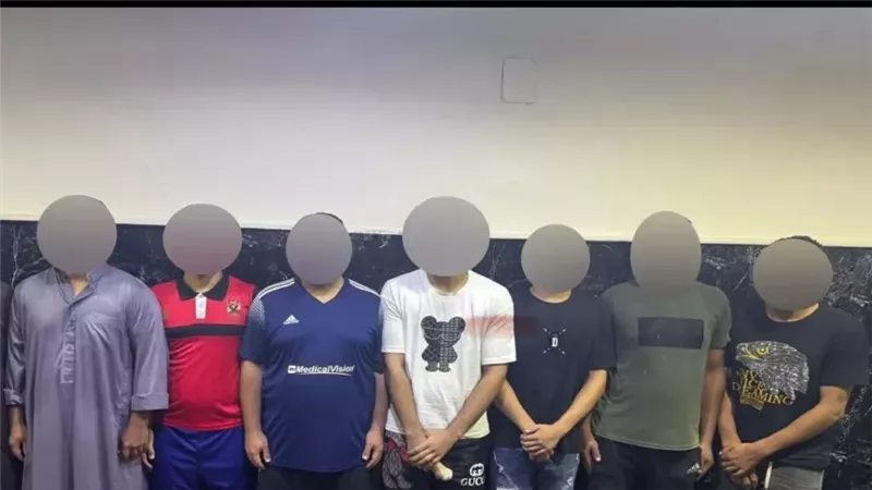 المتهمين المضبوطين