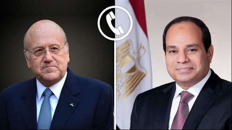 الرئيس السيسي وميقاتي