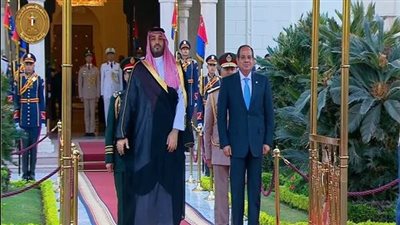 ولى العهد السعودى يؤكد أهمية تعزيز العلاقات الثنائية مع مصر