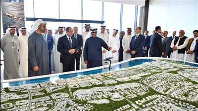 الرئيس السيسي والشيخ محمد بن زايد يشهدان إطلاق مشروع رأس الحكمة