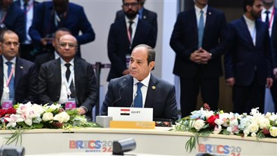 الرئيس السيسي: قمة بريكس فرصة للتشاور بشأن القضايا الدولية