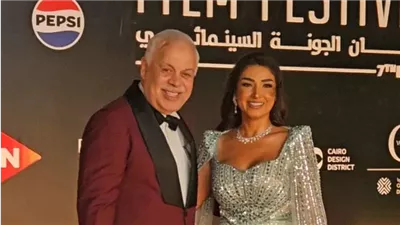 أشرف زكى وروجينا يحضران عرض فيلم ماء العين فى مهرجان الجونة