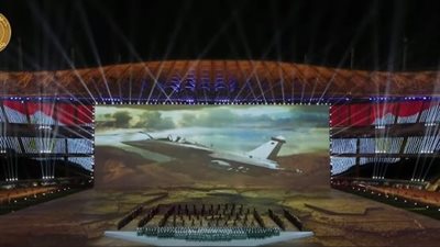 الرئيس السيسي يشاهد فيلمًا تسجيليًا بعنوان حكايات الأبطال بحفل اتحاد القبائل العربية