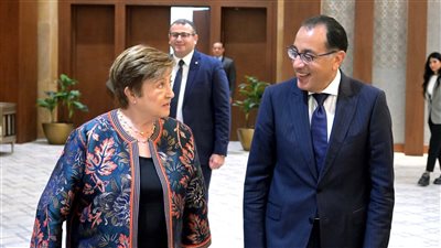 رئيس الوزراء يستقبل مدير عام صندوق النقد الدولي والوفد المرافق لها