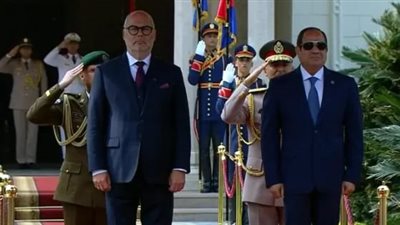 الرئيس السيسي يستقبل نظيره الإستوني بقصر الاتحادية