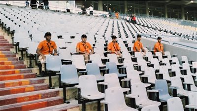 استعدادات أمنية لتأمين مباراة الزمالك وسموحة الليلة ببرج العرب 