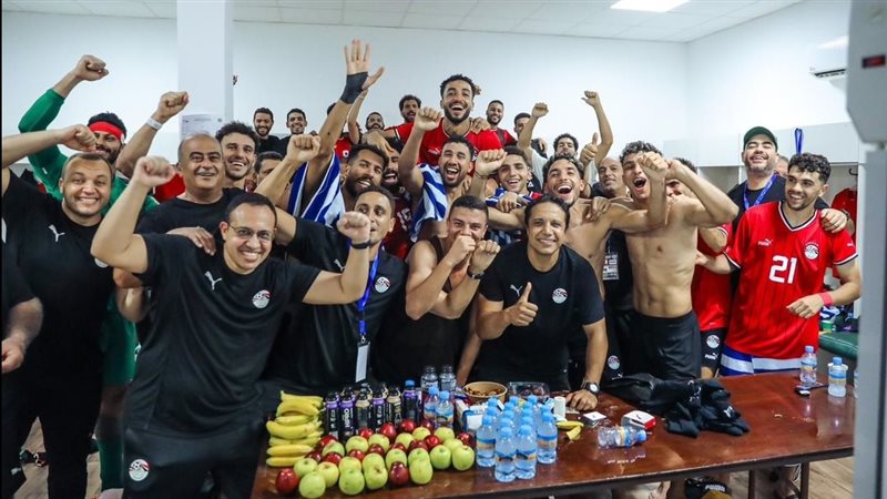 احتفالات لاعبي منتخب