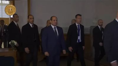 الرئيس السيسي يصل قصر كريستيانسبورج ويلتقى رئيس البرلمان الدنماركى