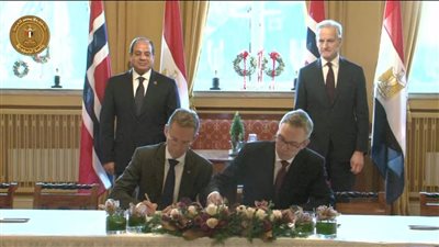 الرئيس السيسي ورئيس وزراء النرويج يشهدان توقيع عدد من الاتفاقيات