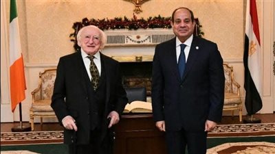 قمة مصرية - أيرلندية بين الرئيس السيسي ونظيره مايكل هيجينز