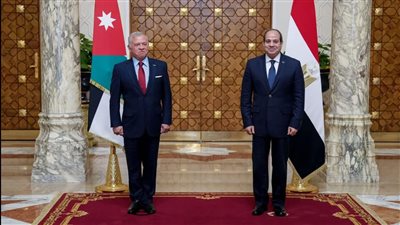 الرئيس السيسي وعاهل الأردن يؤكدان أهمية بدء عملية سياسية فى سوريا