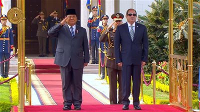 مراسم استقبال رسمية للرئيس الإندونيسي بقصر الاتحادية