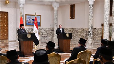 الرئيس السيسي: حريصون على تطوير العلاقات المصرية الإندونيسية فى شتى المجالات