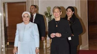 السيدة انتصار السيسي تستقبل قرينة رئيس جمهورية كولومبيا.. صور