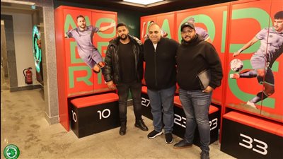 بالصور.. زيارة أشقاء الراحل أحمد رفعت لنادي مودرن سبورت اليوم 