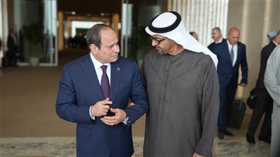 الرئيس السيسي والشيخ محمد بن زايد يرحبان بإعلان وقف إطلاق النار فى غزة