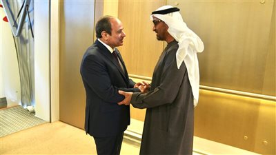 الرئيسان السيسي وبن زايد: حل الدولتين السبيل الوحيد لضمان السلام المستدام