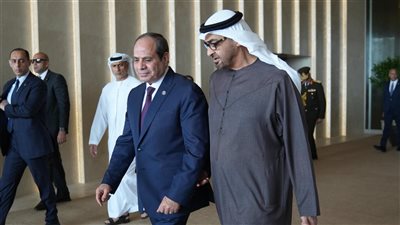 الرئيسان السيسي وبن زايد يؤكدان حرصهما على وحدة سوريا وسلامة أراضيها