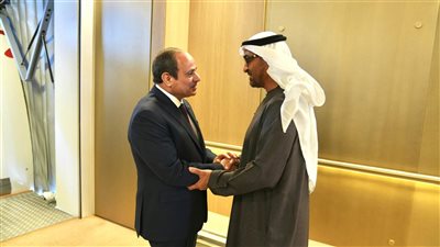 الرئيسان السيسي وبن زايد يؤكدان على ضرورة تثبيت وقف إطلاق النار فى لبنان