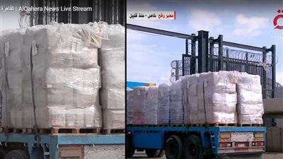 دخول شاحنات المساعدات إلى قطاع غزة من معبر رفح.. بث مباشر