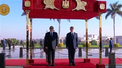 الرئيس السيسي يصل أكاديمية الشرطة للمشاركة فى حفل عيد الشرطة