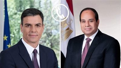 الرئيس السيسي يتلقى اتصالًا هاتفيًا من رئيس الوزراء الإسباني