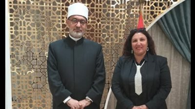 أميرة واصف: لجنة المواطنة بأتحاد شباب عمال مصر تشرفت بلقاء مفتي الديار المصرية 