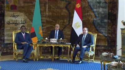 الرئيس السيسي: بحثت مع رئيس زامبيا تطورات الأوضاع فى غزة والسودان 