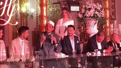 بالصور.. عقد قران ليلى أحمد زاهر وهشام جمال