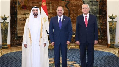 الرئيس السيسي يستقبل رئيس البرلمان العربي