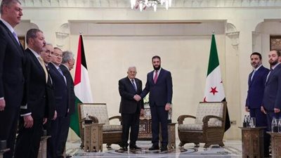 الرئيس السوري يستقبل نظيره الفلسطيني في دمشق 