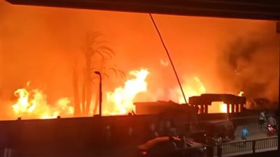 الحماية المدنية تُسيطر على حريق هائل بأرض زراعية بطريق أسيوط الزراعي