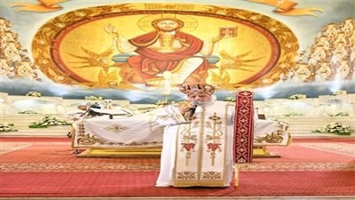 البابا تواضروس يشكر الرئيس السيسى بقداس عيد القيامة بالكاتدرائية المرقسية