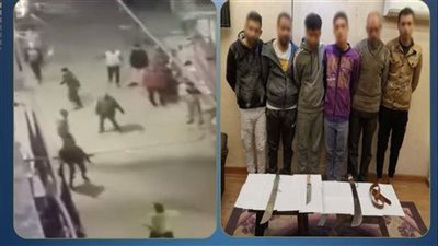 القبض على 6 مسجلين خطر في مشاجرة الخردة