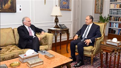 وزير الخارجية يستقبل المبعوث الشخصي للسكرتير العام للأمم المتحدة للشرق الأوسط