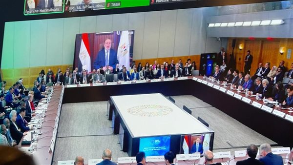 جانب من مشاركة محافظ البنك المركزي