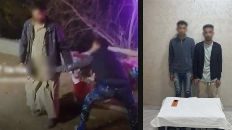 المتهمان بعد القاء