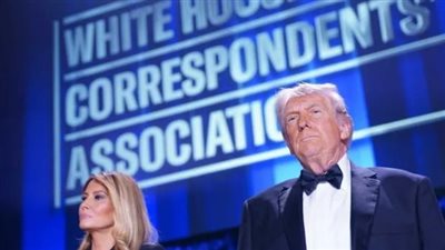  دونالد ترامب وزوجته في عشاء مراسلي البيت الأبيض 