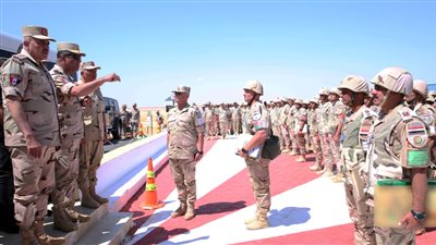 الفريق أشرف سالم زاهر يشهد تنفيذ المرحلة الرئيسية لـ ( بدر 2026)