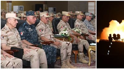 الفريق أشرف سالم زاهر يشهد المرحلة النهائية من الرماية الصاروخية الليلية لقوات الدفاع الجوى
