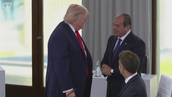 الرئيس السيسي ونظيره الأمريكي 