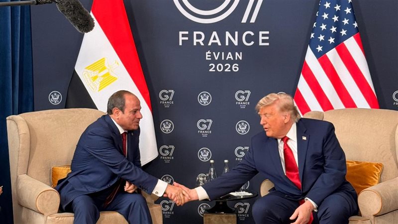 السيد الرئيس عبد الفتاح السيسي ونظيره الأمريكي