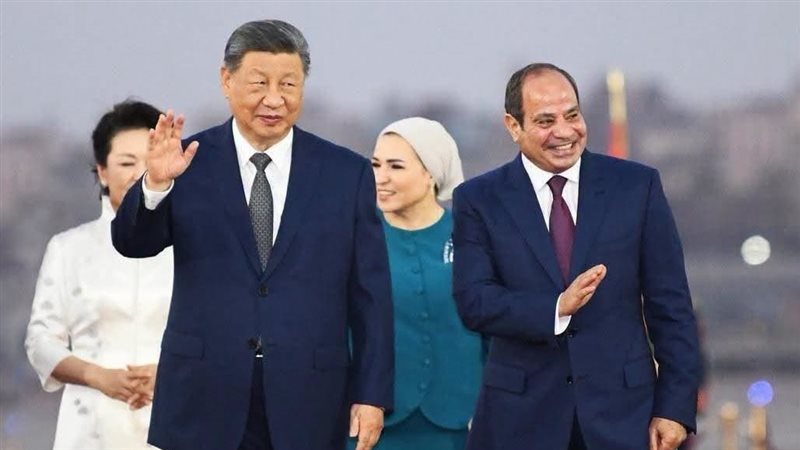 الرئيس السيسي والرئيس الصيني